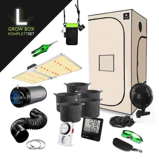 GrowBox Komplettset L Beige / 100 x 100 x 200cm