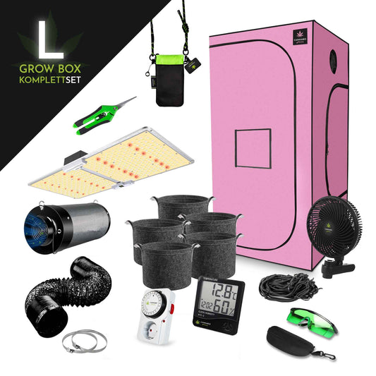 GrowBox Komplettset L Pink / 100 x 100 x 200cm