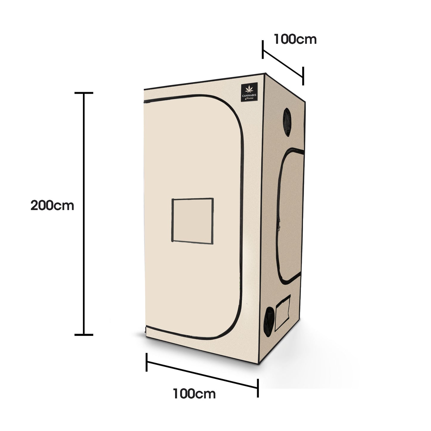 GrowBox L Beige / 100 x 100 x 200cm