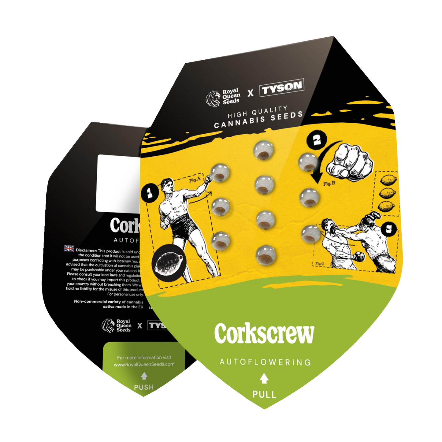 Hanfsamen Corkscrew Auto x Mike Tyson Verpackung