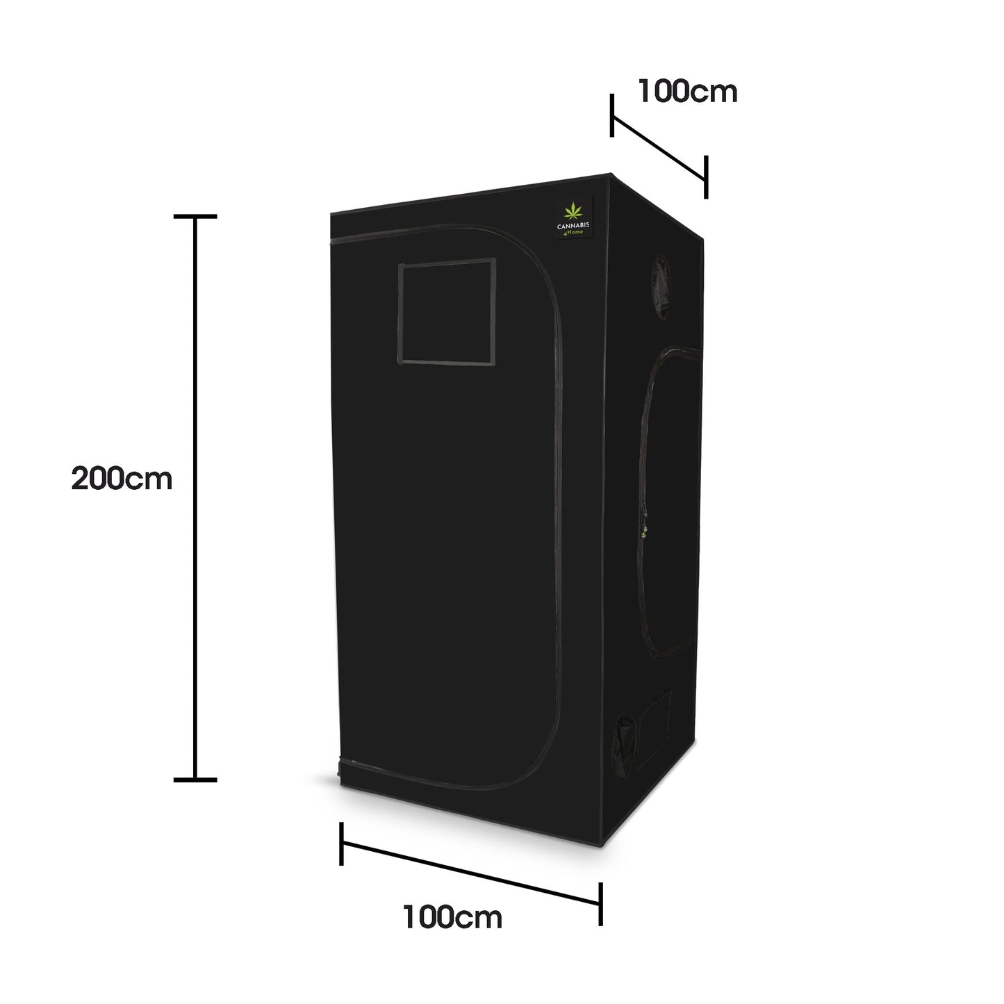 Growbox L schwarz geschlossen info