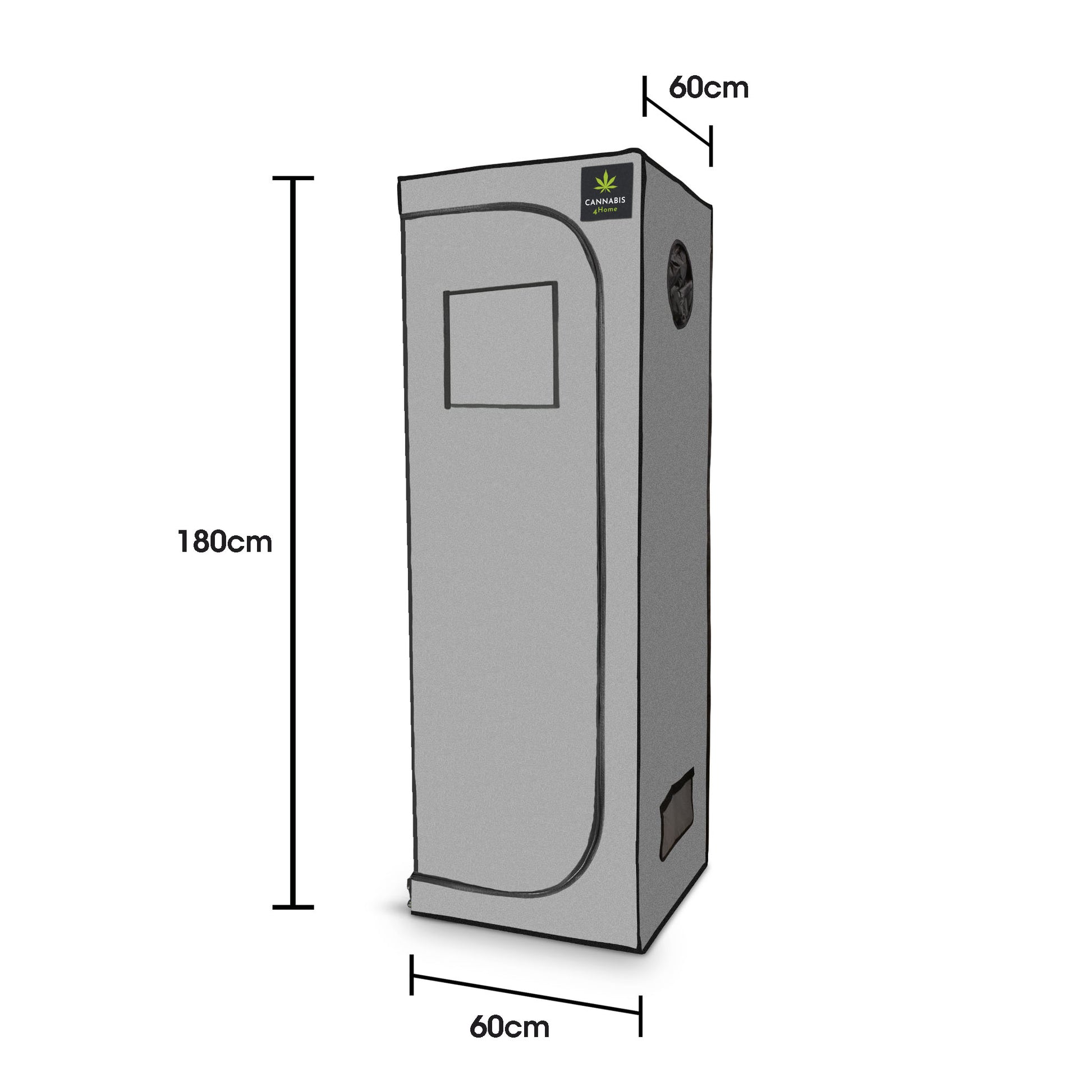 Growbox S grau geschlossen info