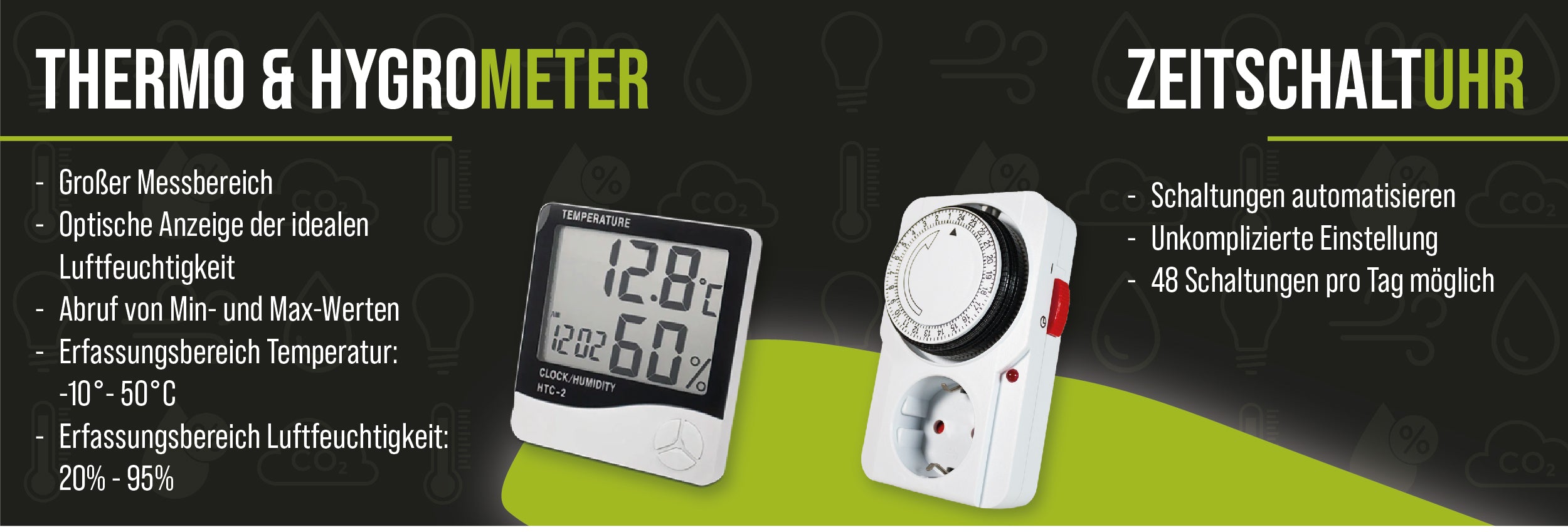 Banner Thermo und Hygrometer Infos