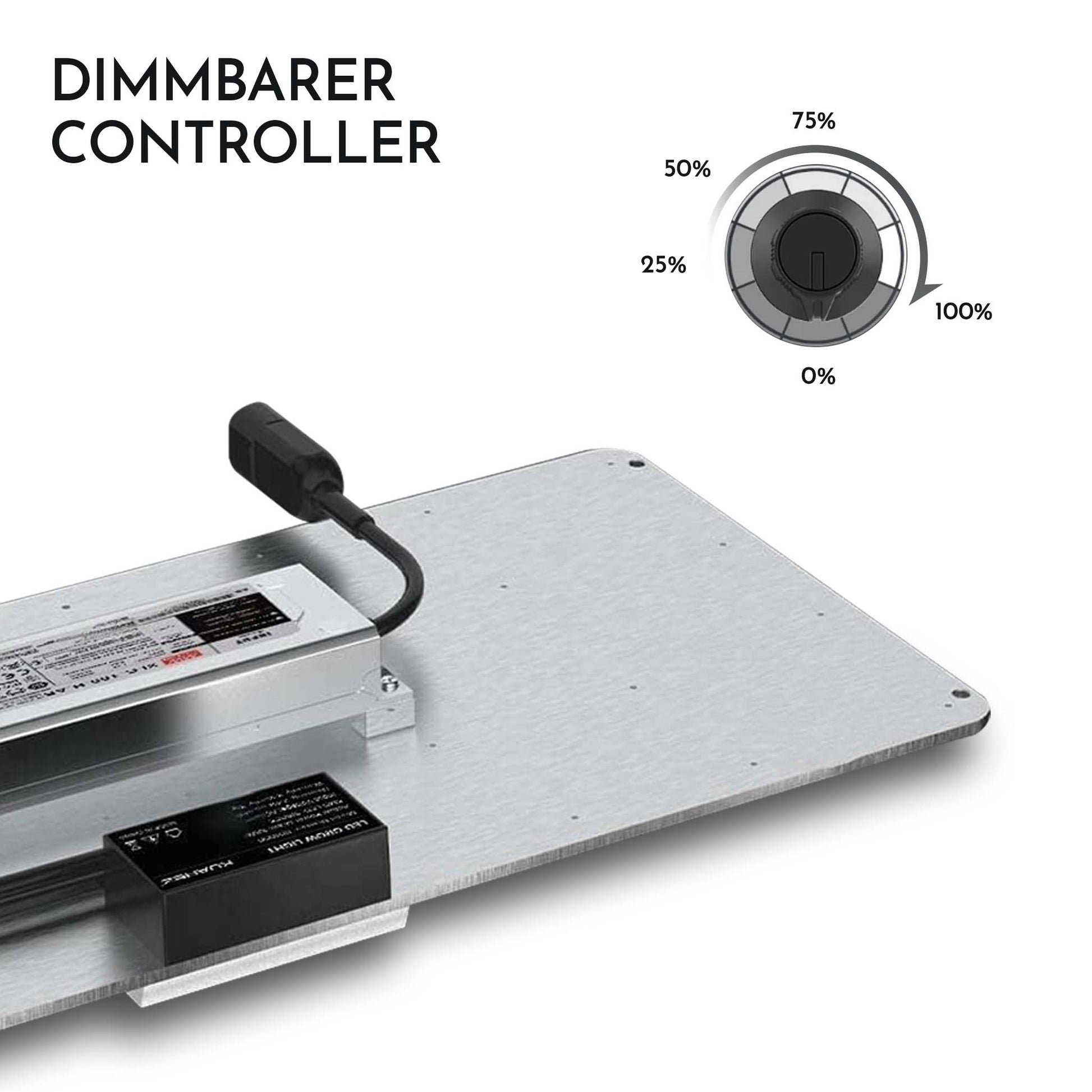 Dimmanzeige der 240W LED Growlampe